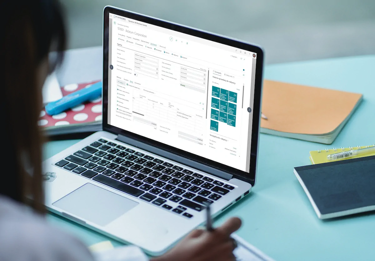 Dynamics 365 Business Central interface